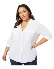[Indigo Tonic] Lizzy Soft Shirt in White