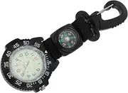 [TOVINANNA] Carabiner Pocket Watch with Compass Multifunctional Hanging Watch for Backpackers Sports and Hiking Durable Design for Accurate Timekeeping