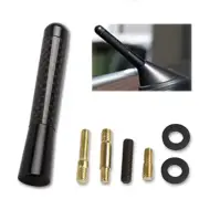 3" CARBON FIBER CAR AM/FM RADIO SHORT ANTENNA STUBBY SCREW ALUMINUM BLACK EXD