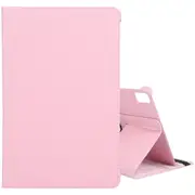 For iPad Pro 11-inch (M4) Case, Rotate PU Leather Flip Cover,Stand, Pink