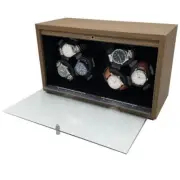 Watch Winder Box Automatic PU Leather Global Universal Power Cord Mechanical Box