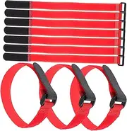25pcs Adjustable Hook and Loop Straps for Yoga Mats Cargo Binding and Luggage Storage Durable Easy to Use for Applications and Tying Down Items