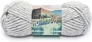 Lion Brand Yarn Hometown Yarn, Bulky Yarn, Yarn for Knitting and Crocheting, 1-Pack, Springfield Silver