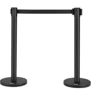 Vevor Crowd Control Barriers With 6.5 Ft Black Retractable Belt New