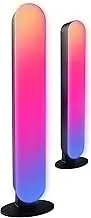 Laser RGB LED Desk Light Bars, App Control, 16 Million Colours, Sync with Music/Gaming, Easy Setup, USB Powered, Steady/Moving Light Effects, Versatile Mount, in-Line Control, 30000 Hour Life, 2-Pack