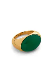 Monica Vinader x Kate Young Onyx Dome Ring