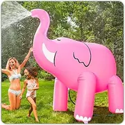 BigMouth Inc. Giant Pink Elephant Inflatable Kids Yard Sprinkler - Inflatable Sprinkler, Easy to Clean, Inflate/Deflate, Transport, and Store