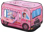 Foldable Popup Quick Assembl Kids Play Tent, and Resistant to Wear Fire Truck Tent, for Children Kids (ice Cream Truck)