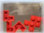 LEGO Parts - Red Plate 2 x 2 Corner - No 2420 - QTY 5