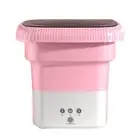 Pink Mini High-Power Portable Washing Machine Home Dormitory Underwear Socks GE