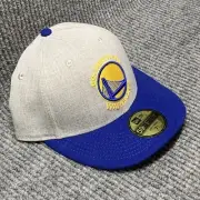 New Era 59Fifty Low Crown - NBA Golden State Warriors Hat/Cap - Blue/Gray -7 1/4