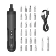3.6V Li-ion Cordless Electric Screwdriver Set with 24 Bits, LED Light, and Torqu