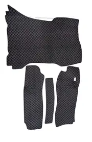 Vinyl Trunk Mat Trunk Floor For Porsche 911 F 1969-1973 4 PCS Black White