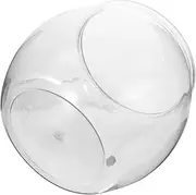 SOESFOUFU Transparent Fish Bowl for Desk Compact Micro Landscape Container for Goldfish Turtles Decor Clear Plastic Fish Tank for Home Office Weddings Durable Easy to Clean