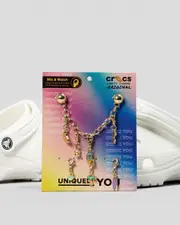 [Crocs] Crocs Women's Tropical Removable Charm Chain Jibbitz 5 Pack One Size Multicolor