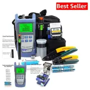Comprehensive Aluminum FTTH Fiber Optic Tool Kit with Cable Tester and Cleaver