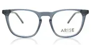 Square Full Rim Plastic Men's Glasses Blue, Size 51 - Lenses Included - Private Health Rebate - Blue Light Block Available - Arise Collective