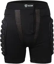 [Nlrlo] Protective Padded Shorts - Breathable Hip Protector, Padded Protective Hip, 3D Hip Butt Pad | 3D Padded Protective Shorts for Hip, Comfortable Hip and Coccyx Protector Crash Pants, Snowboarding