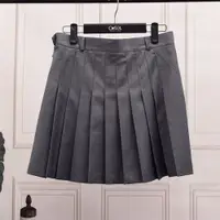 在飛比找ETMall東森購物網優惠-JK百褶灰色春夏學院風制服超短裙