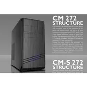 Casecom CM-272 mATX w/550W, 1 x Blue 12CM LED Fan, 1xUSB3.0 + 2xUSB2.0 + HD Audio