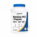 NUTRICOST BETAINE 甜菜堿 HCL+PEPSIN 蛋白酶膠囊 240粒