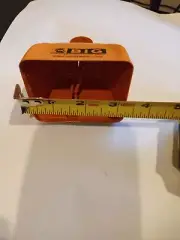 COLORFUL ORANGE COWBELL-LOUD IF YOU LIKE-NOISE MAKER-SEE VIDEO-NEW YEARS BELL