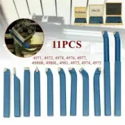 Mini Metal Lathe Tool Set Carbide Cutting Turning Boring Metalworking11Pcs
