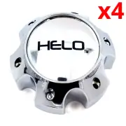 Set of 4 Helo Chrome 6Lug Bolt On 6X5.5 Only Wheel Center Cap P/N: 1079L145HE1C