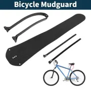 Road Bike MTB Bicycle Mudguard Rear 17.72" Durable Fender Mud Guard Black 1 Set