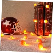 Football Decor String Lights, Battery Operated 6.6ft 20LED 8 Mode with Timer