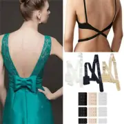 1x Low Back Backless Bra Strap Adapter Converter Fully Adjustable Extender Hook