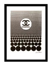 Fairchild Paris Chanel Logo Dots Wall Art