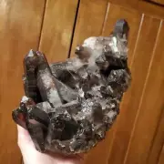 4lbs+ Black Morion Black Smoky Quartz Crystal Tower Point Cluster | 1940 grams