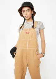 [Dickies Girl] Relaxed Straight Leg Carpenter Overalls