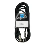CBI Balanced Line Cable, 1/4" TRS to XLR Female, 20 Feet