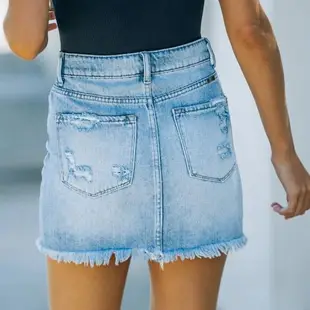 2022Fashion short skirt jeans women ladies dresses 女半身裙