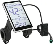 MENDUNER Electric E Bike Display, Universal E Scooter M5 LCD Panel Screen, 5 Pin 24V 36V 48V 60V Bicycle Odometer, for 31.8 22.2mm Electric Bikes, Bicycle