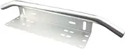 Universal Aluminum Bull Bar Front Bumper Mount Bracket, For LED Light Bars,SUV Off-Road License Plate Holder PZK001(Silver)