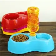 Dual Port Dog Automatic Water Dispenser Feeder Utensils Bowl Cat Drinking Founta