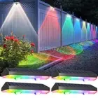 Super Bright Solar Powered Door Fence Wall Lights LED Outdoor Garden Patio Lamp