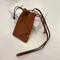 在飛比找PopChill優惠-[二手] Celine 凱旋抽繩手機包 Drawstring