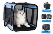 Soft Pet Carrier for Large and Medium Cats, 2 Kitties, Small Dogs. Easy to