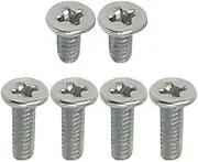 Gintai 6Pcs Lower Bottom Base Cover Case Screws Replacement for HP Chromebook 14C-CC 14CT-CC (Sliver)