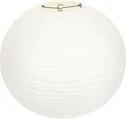 Angoily Paper Lamp Shade White Fold Paper Lampshade, Globes Hanging Pendant Lampshade for Living Room, Dining Room, Bedroom. Round