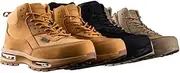 [Bad Workwear] Flight Zip Side Safety Work Boots for Tradies - Premium Tasmanian Leather, Steel Toe Cap, and Innovative AIR Sole Cushioning | Orthopaedic Innersole, Lightweight, & Durable Safety Boots