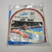 NOS Vintage Sealed Intex The Wet Set Inflatable Pool Air Mat Float 72 x 27"