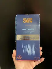 No Hair Crew Made for Men Body Hair Removal Wax Strips