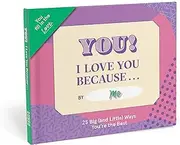Knock Knock I Love You Because Book Fill in The Love Fill-in-The-Blank Book & Gift Journal (25 Prompts), 5 x 5.75-Inches