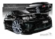 HSV Wagon VE TOURER WAGON PHANTOM BLACK A3 FRAMED PRINT (V179)