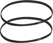 uxcell 2pcs 196XL Rubber Timing Belt 98 Teeth 10mm Width 5.08mm Pitch Synchronous Closed Loop Geared Drive Belt Black for Industrial